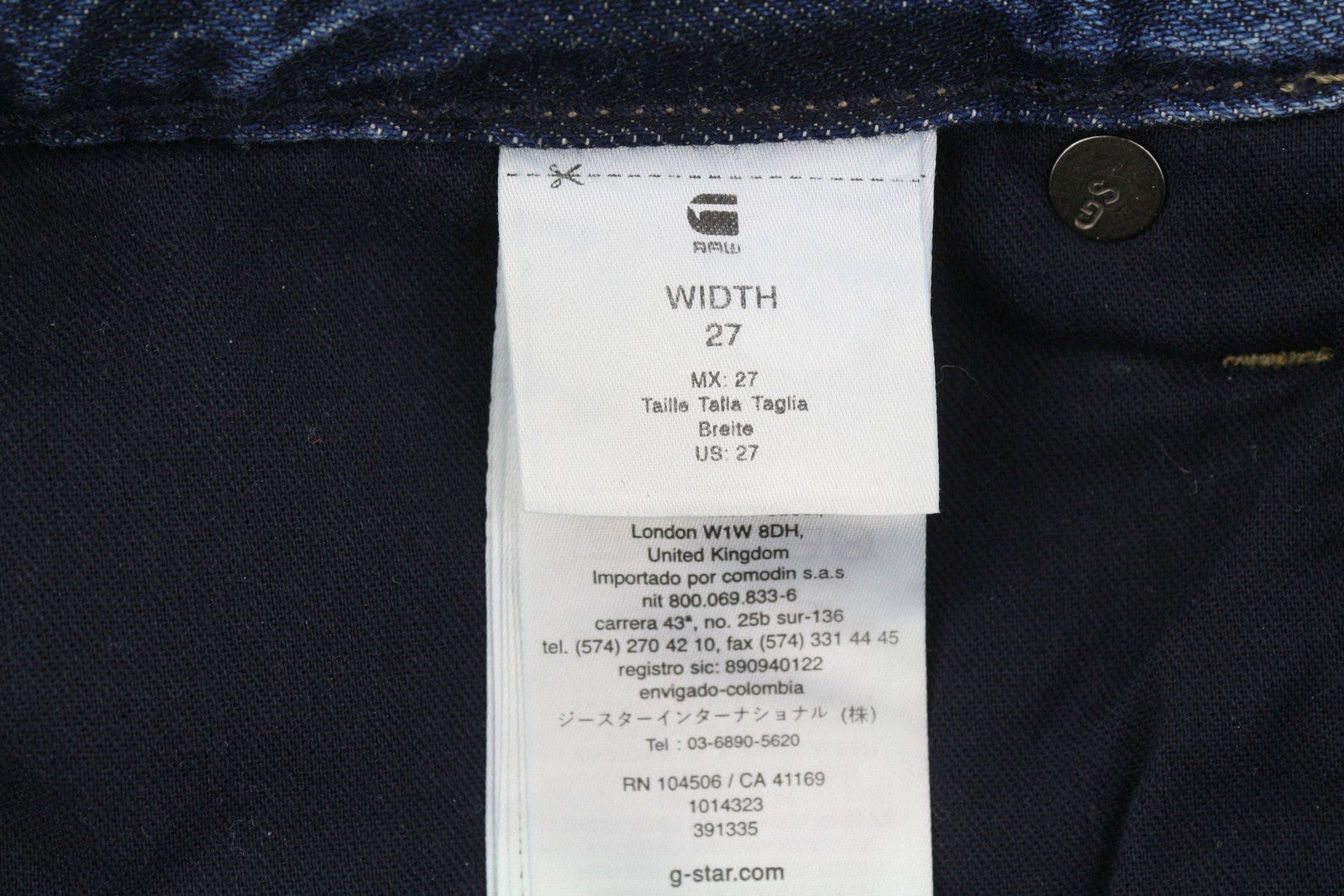 G-STAR Viktoria Long Women Skirt W27 Denim Blue High Waist Split RRP129