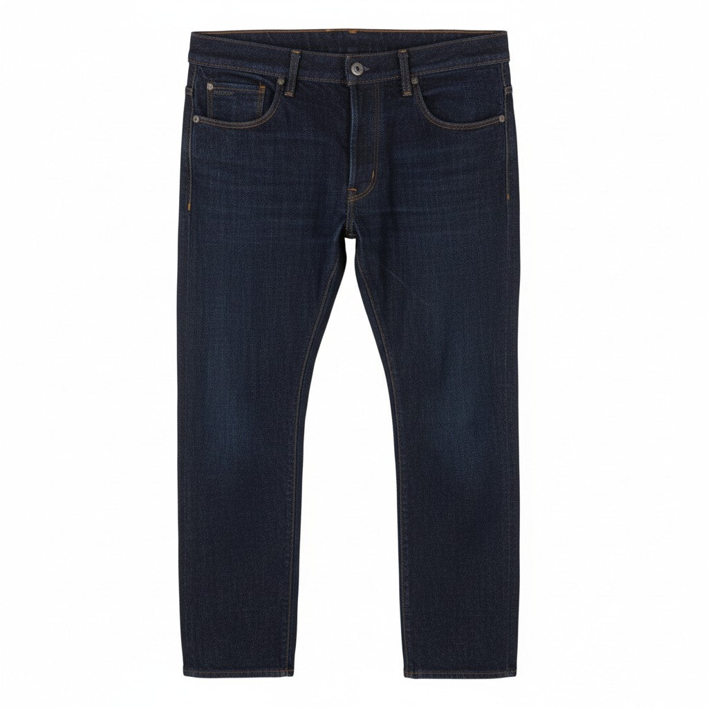 G-STAR 3301 Straight Men Jeans W36 Dark Blue Button Fly Cotton Denim