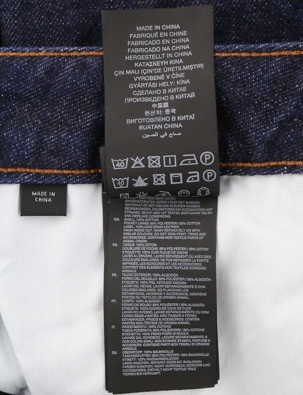 G-STAR 3301 Straight Men Jeans W36 Dark Blue Button Fly Cotton Denim