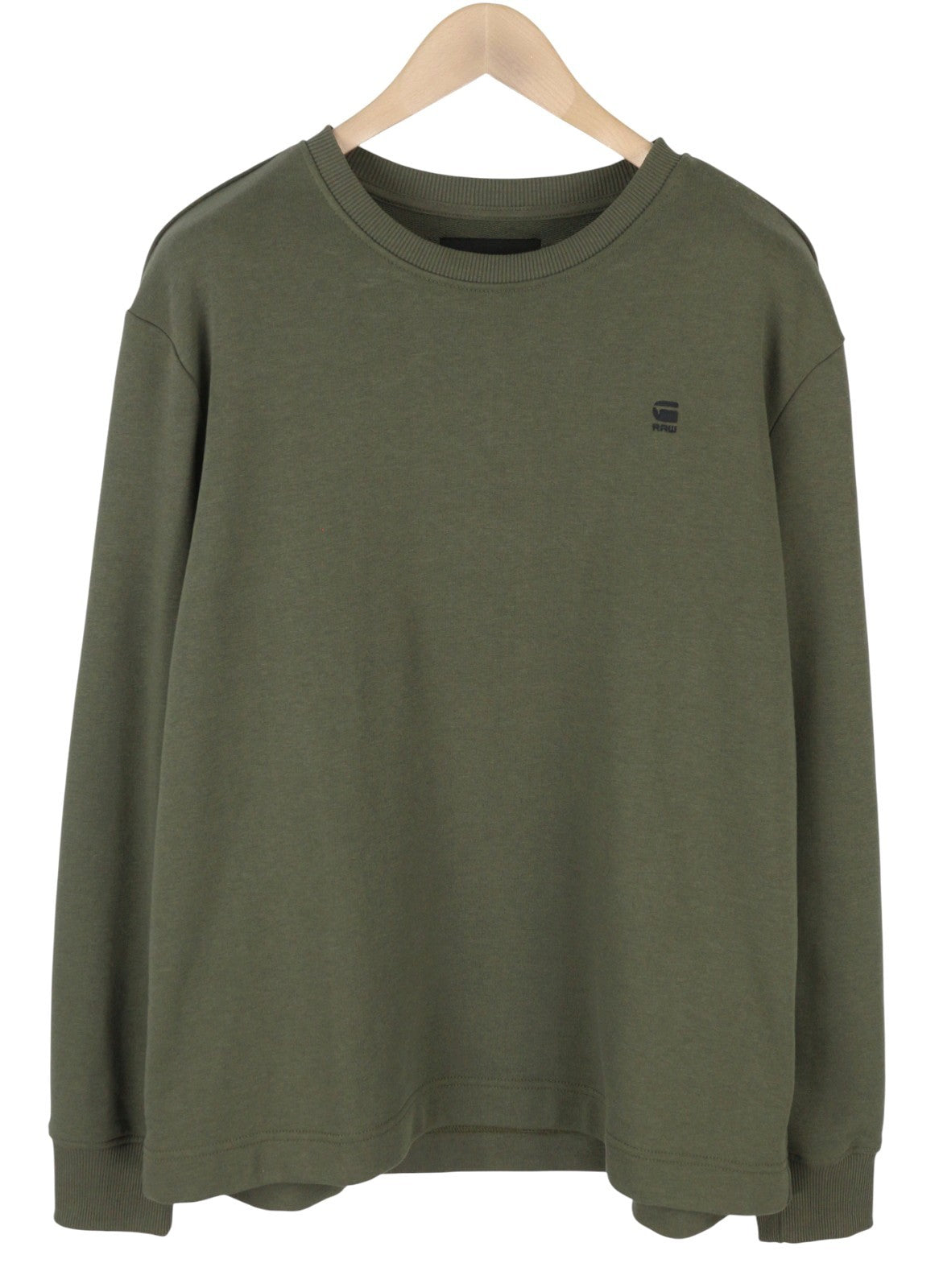 G-STAR Core Crew L/S Men Sweatshirt XL Grey Crew Neck Pull On