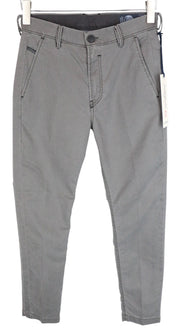 DIESEL Chino-M-NE 0685E Men Jeans W26 Sweat Jogg Slim Grey Stretch Pleated Boys