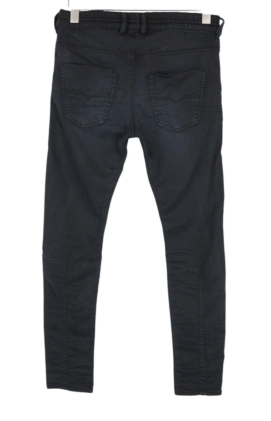 DIESEL Krailey-Ne 0684T Women Jeans W23 Jogg Sweat Black Distressed Boyfriend