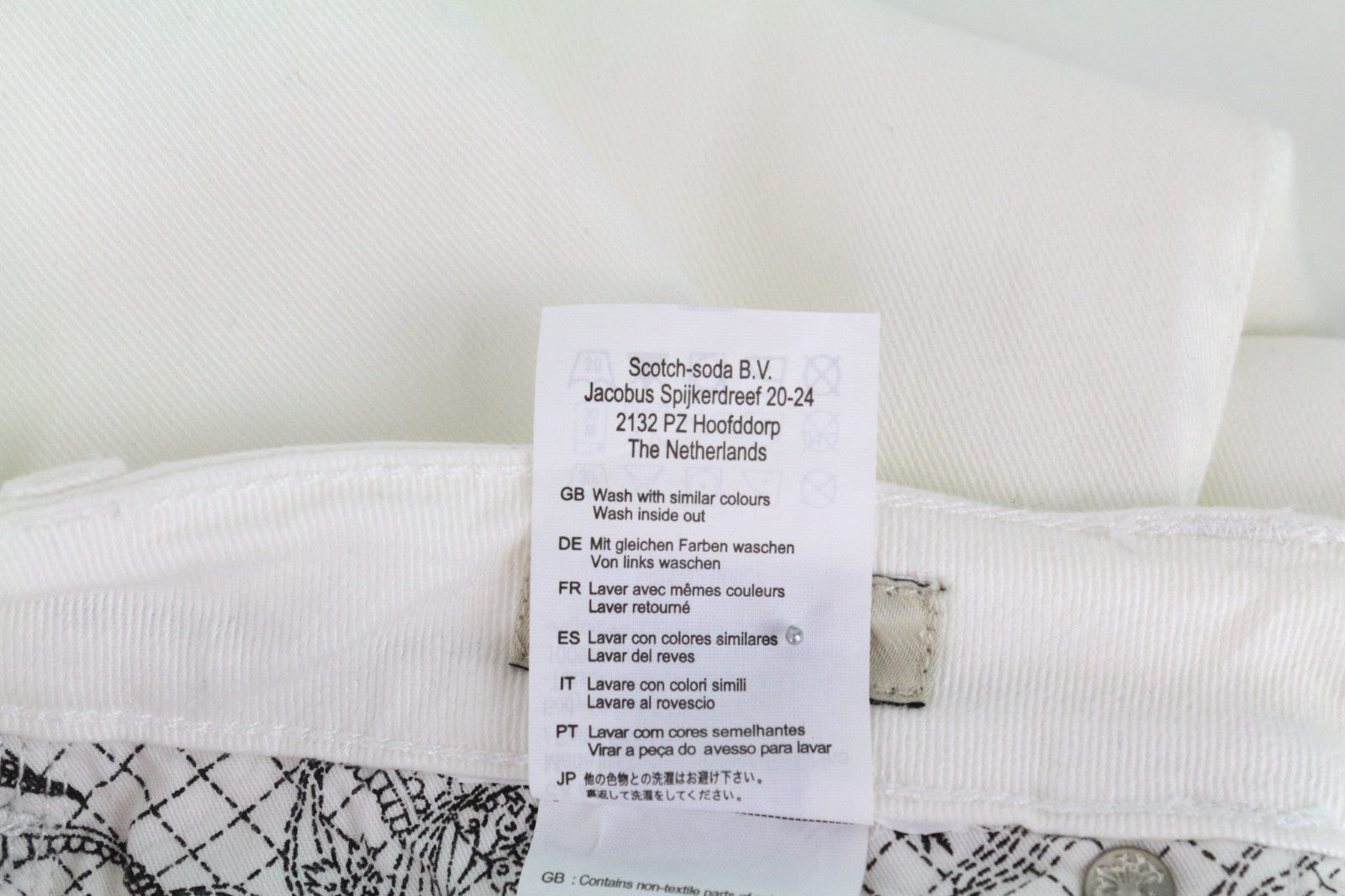 MAISON SCOTCH La Parisienne Women Jeans W28/L32 Skinny Fit Off-White Pure Cotton