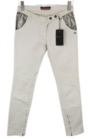 Beige Denim Jeans