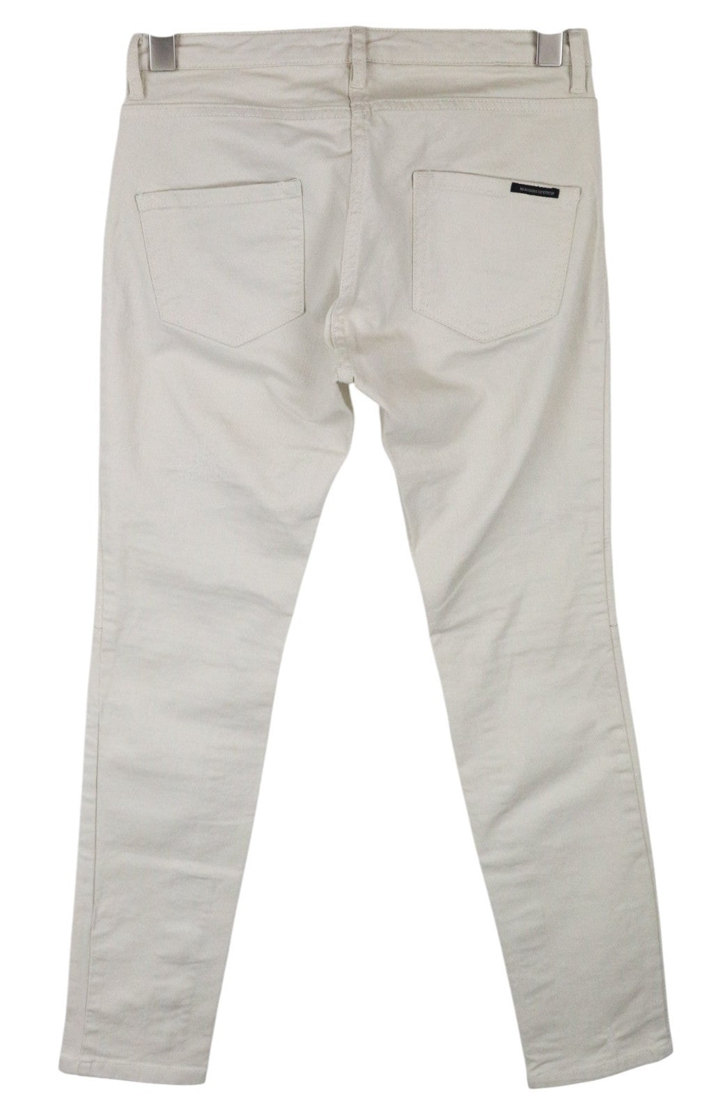MAISON SCOTCH Women Jeans W26/L32 Slim Fit Beige Cotton Stretch Zip Leg