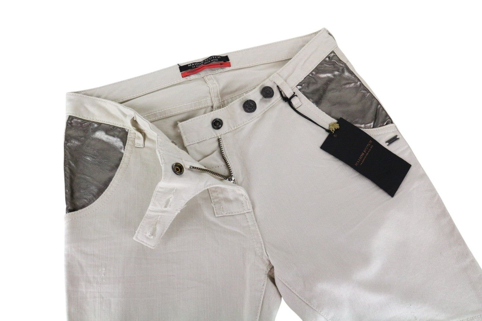 Beige Denim Jeans