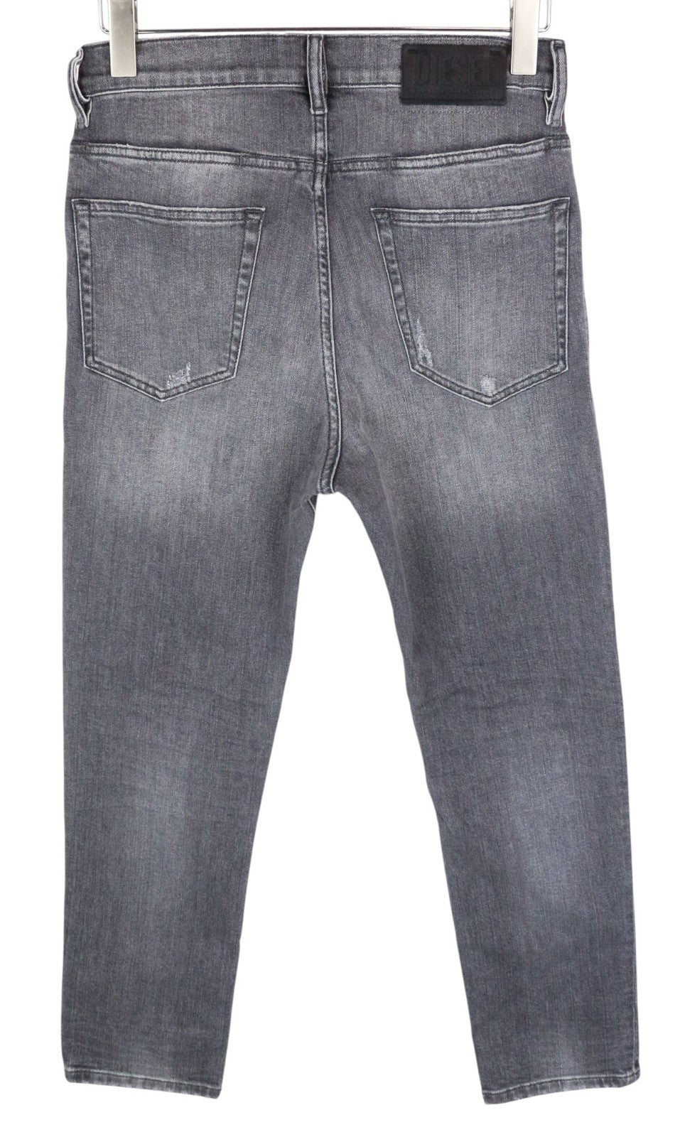 DIESEL D-Eetar 0890F Men Jeans W29/L30 Tapered Grey Cotton Stretch Ripped