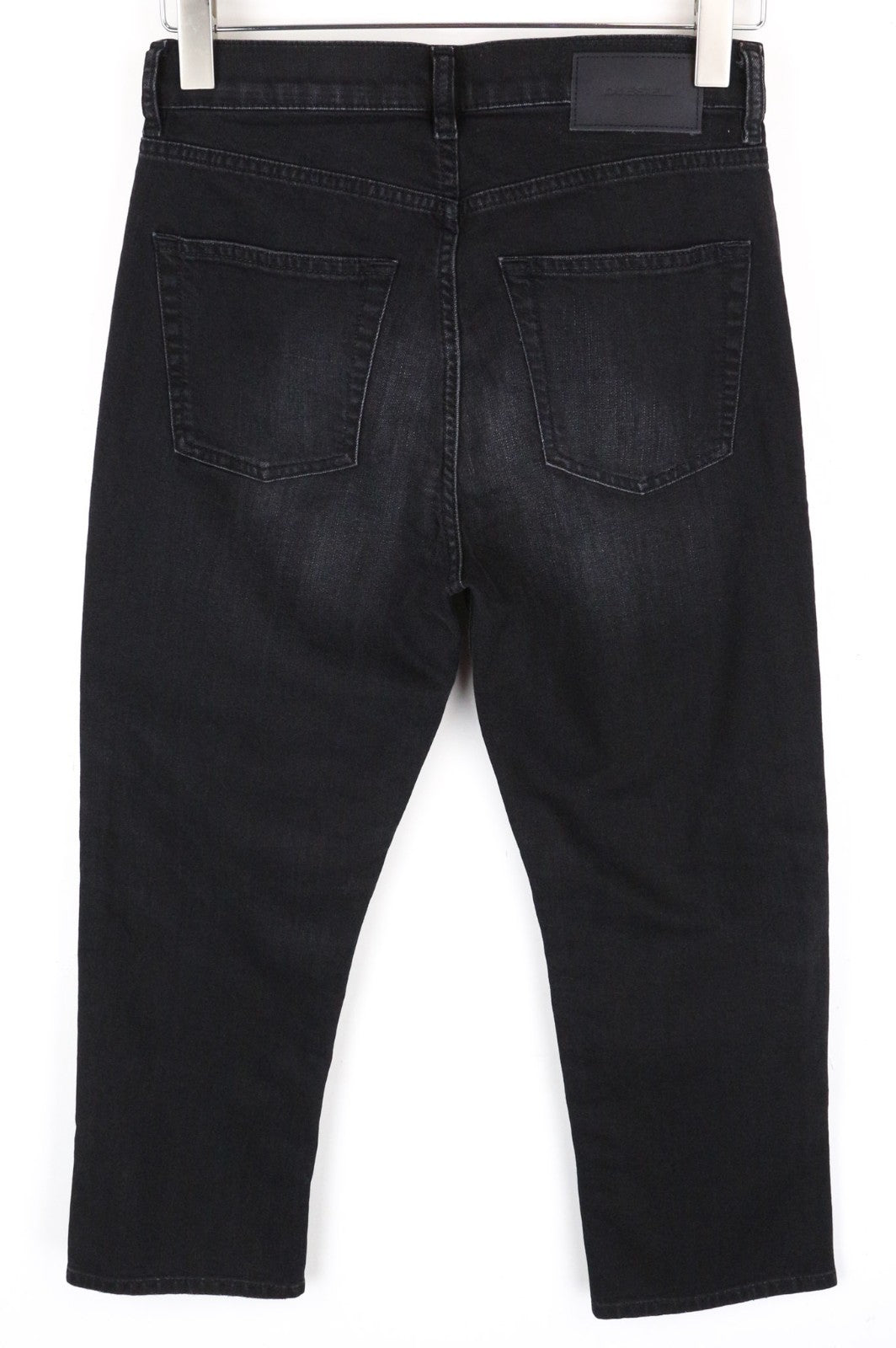 DIESEL Aryel 069BG Women Jeans W25/L30 Straight Fit Black Cotton Stretch Washed