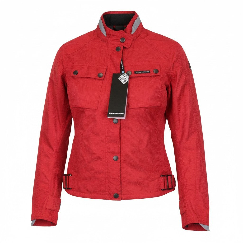 TUCANO URBANO Tina Women Jacket XS Red Waterproof Motorcycle Breathable Taped