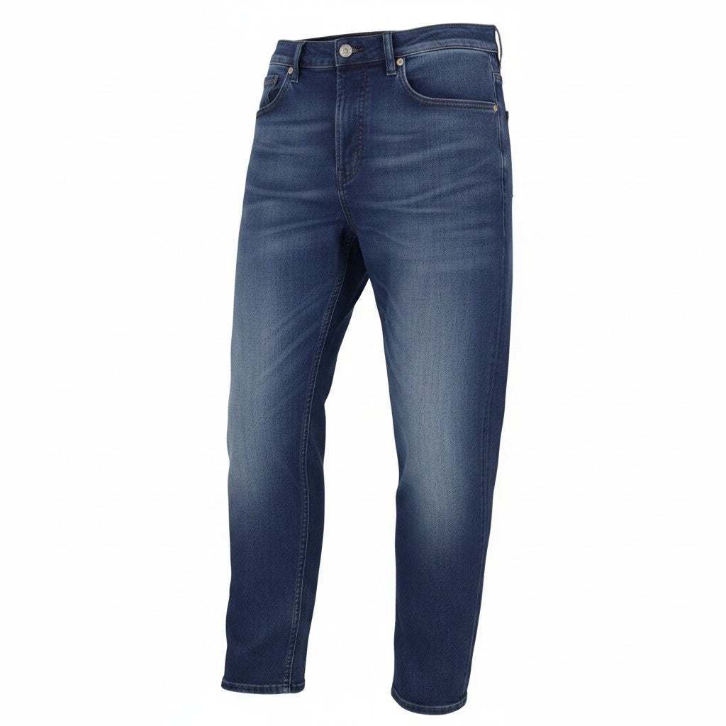 SCOTCH & SODA The Drop Men Jeans W31/L32 Blue Whiskers Faded Regular Tapered Fit