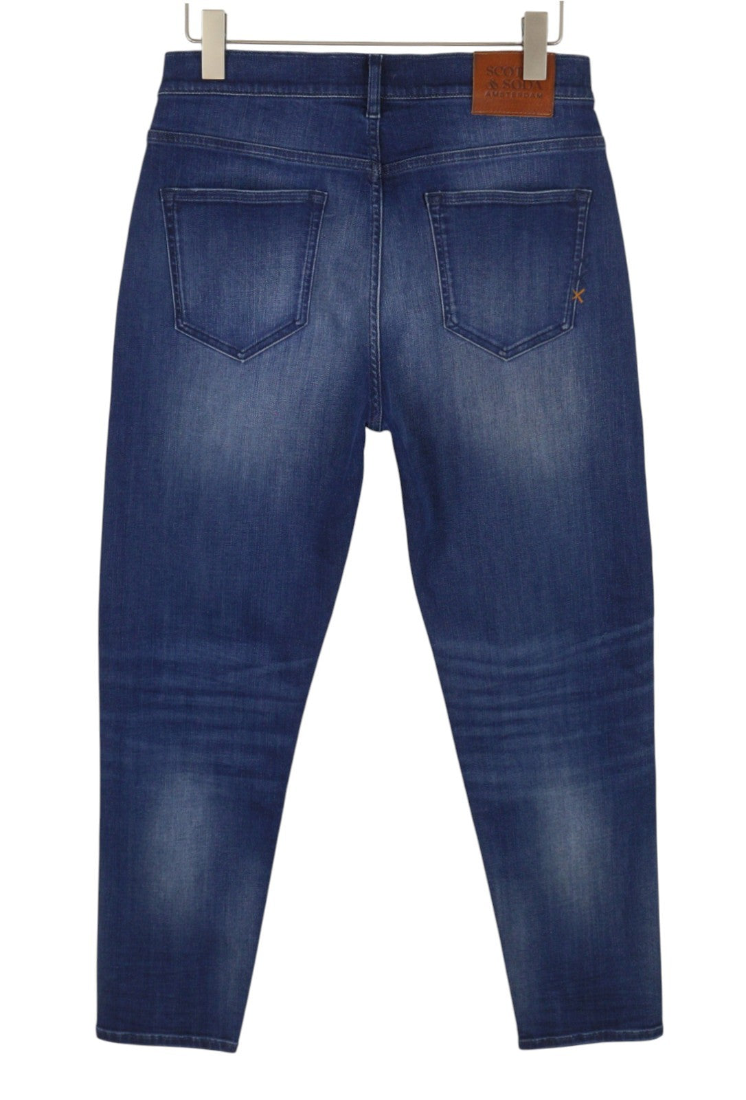 SCOTCH & SODA The Drop Men Jeans W31/L32 Blue Whiskers Faded Regular Tapered Fit