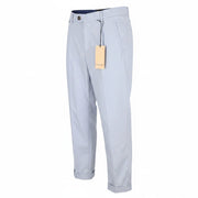 SCOTCH & SODA Blake Men Trousers W32/L32 Light Blue Pleat Regular Slim Fit Chino