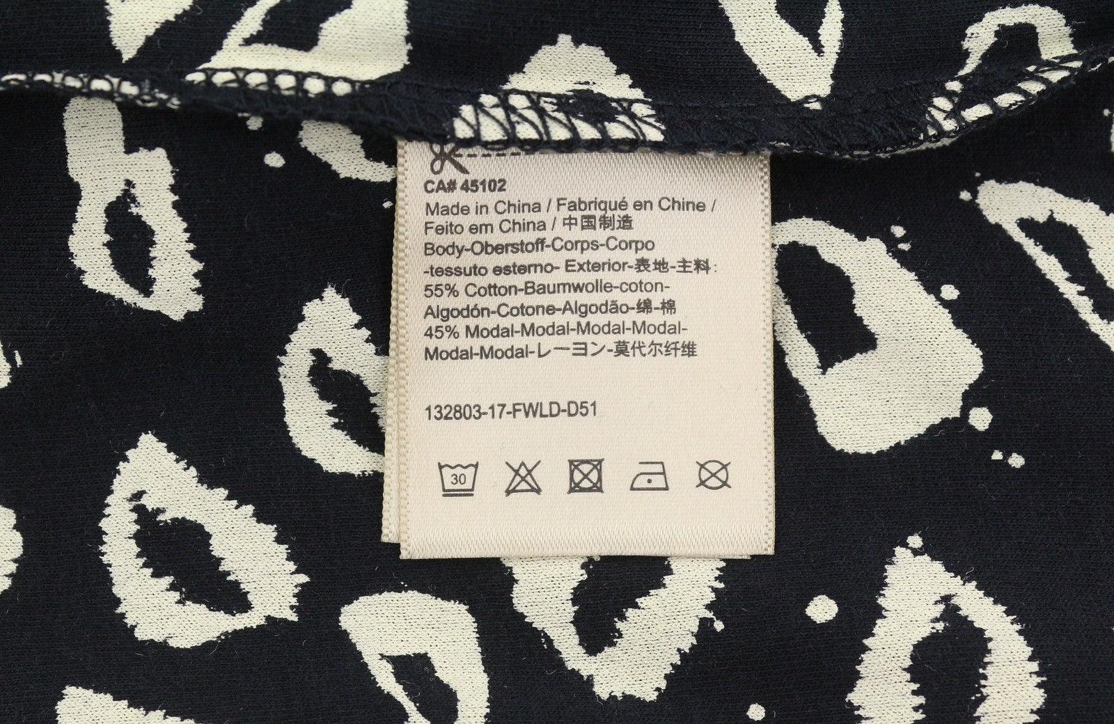 SCOTCH & SODA Women T-Shirt XS Black Leopard Pattern Crew Neck Short Sleeve