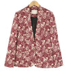 Red Cotton Blazer