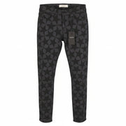 SCOTCH & SODA La Bohemienne Women Jeans W27/L30 Black Stars Mid Rise Skinny Fit