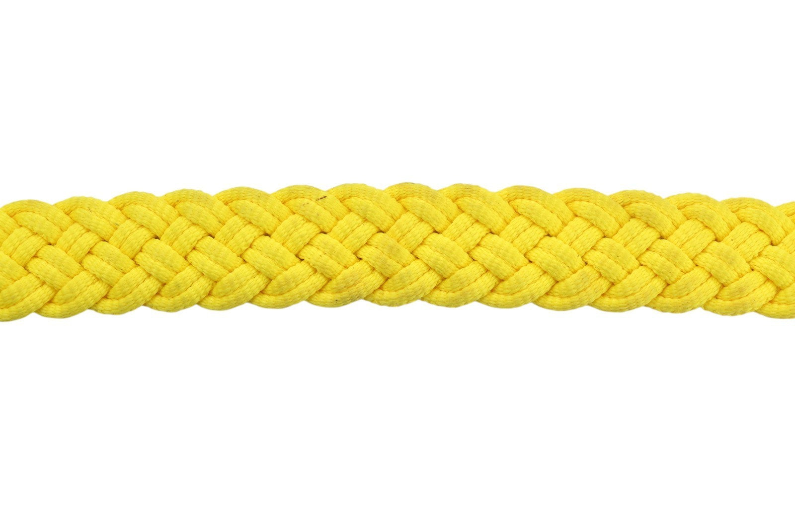 SCOTCH & SODA Men Belt 116 CM Yellow Braided Leather Details Buckle Closure
