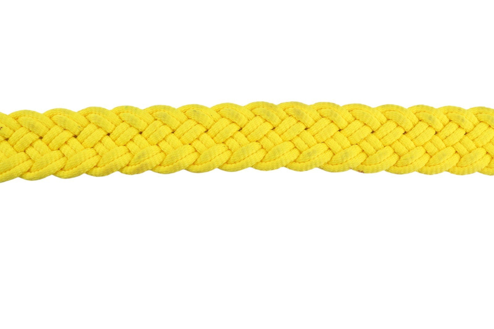 SCOTCH & SODA Men Belt 116 CM Yellow Braided Leather Details Buckle Closure