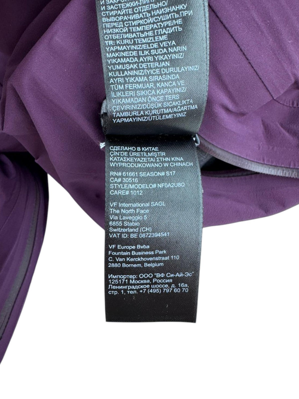 THE NORTH FACE Women Jacket S Purple Gore-Tex Pro Waterproof Windproof