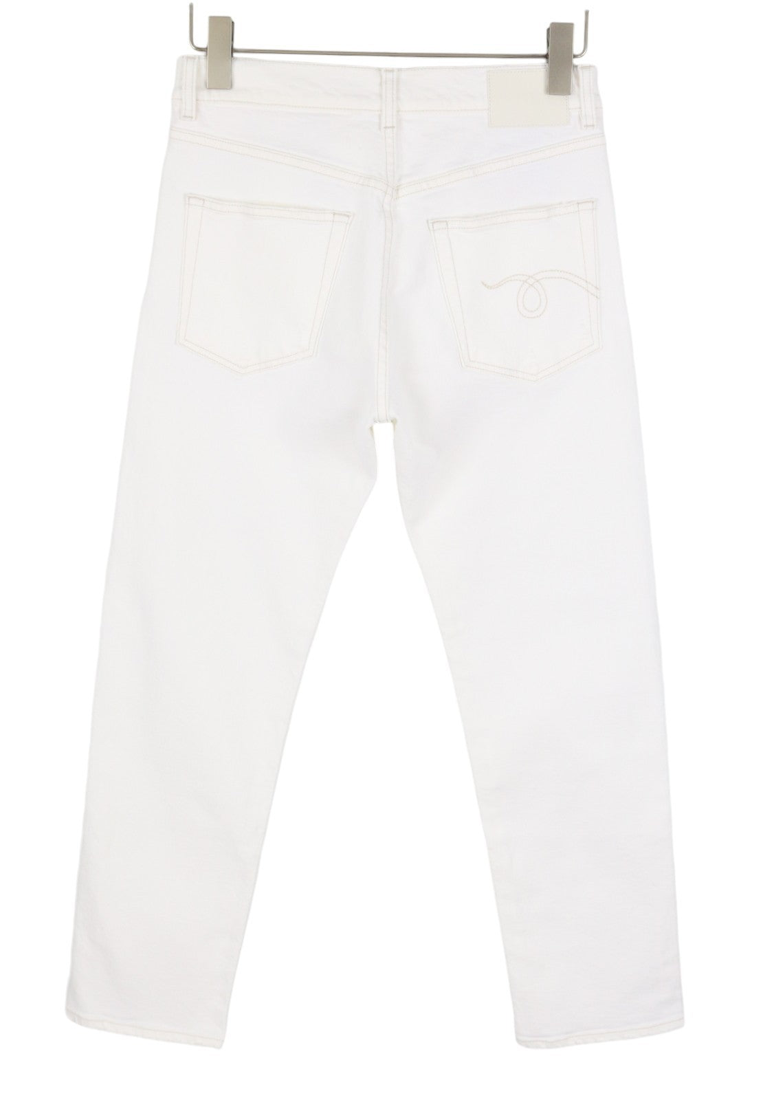 R13 Romeo Women Jeans 26 Aerin White Stretch Cropped Zip Fly