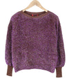 Burgundy Viscose Jumper