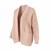 AMERICAN EAGLE OUTFITTERS Women Jumper XS/S Pink Cable Knit Loose Cardigan