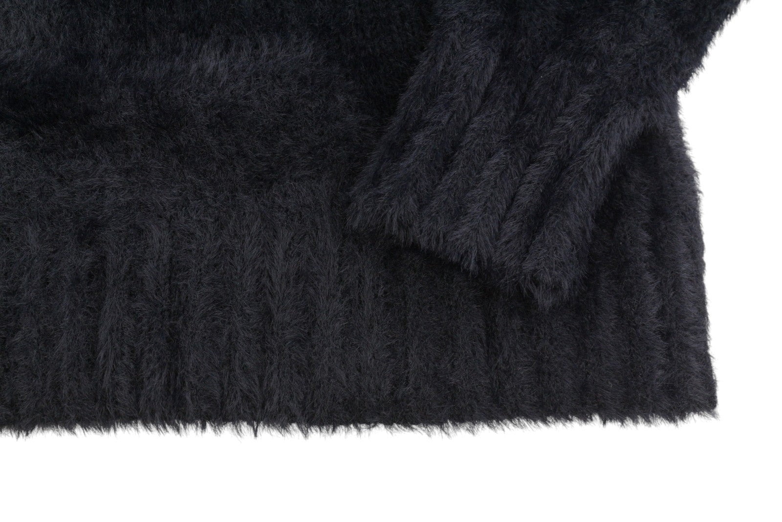 AMERICAN EAGLE OUTFITTERS Women Jumper XS Black Fuzzy Cropped Knit Pull On