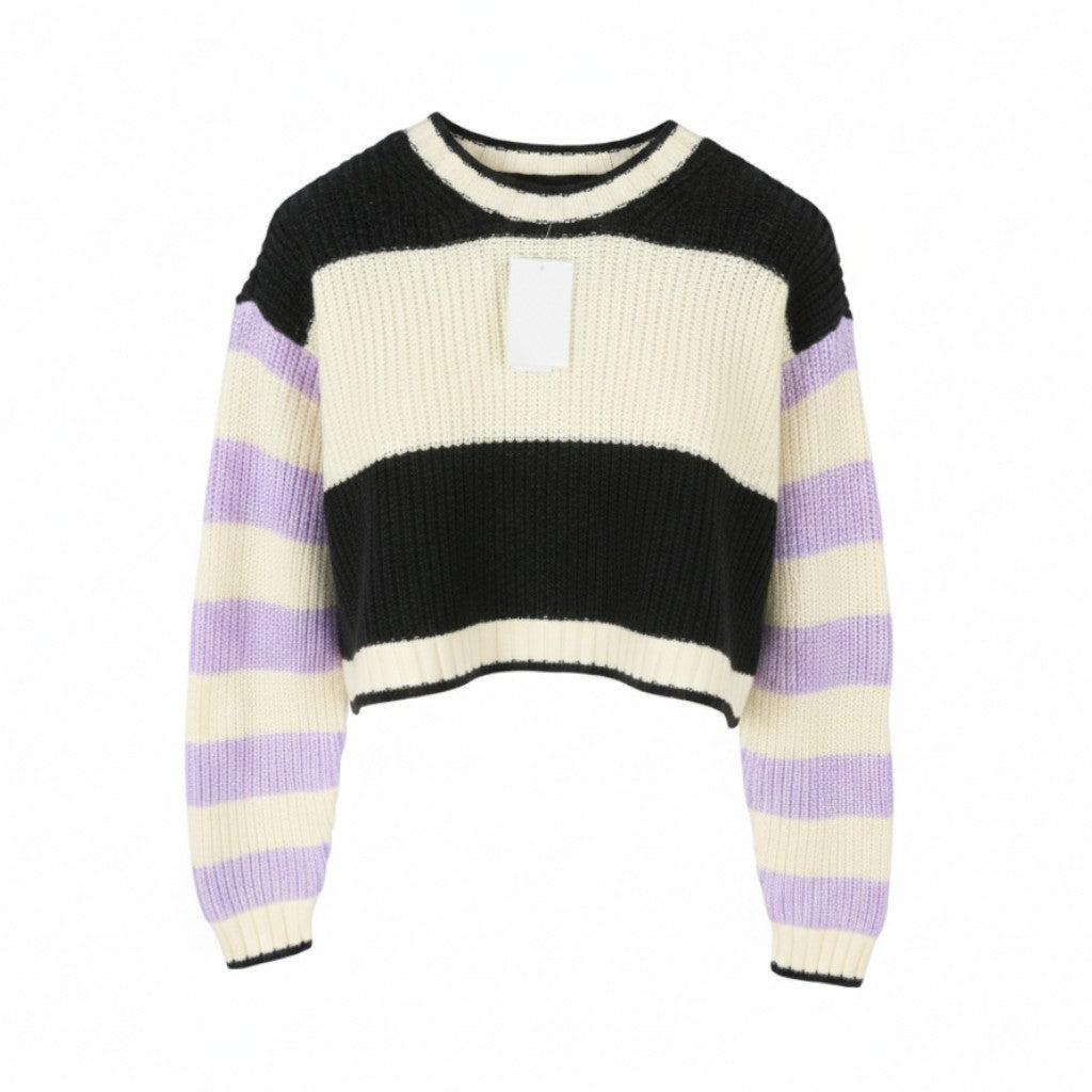 AMERICAN EAGLE OUTFITTERS Women Jumper S Cropped Oversized Crew Neck Knit