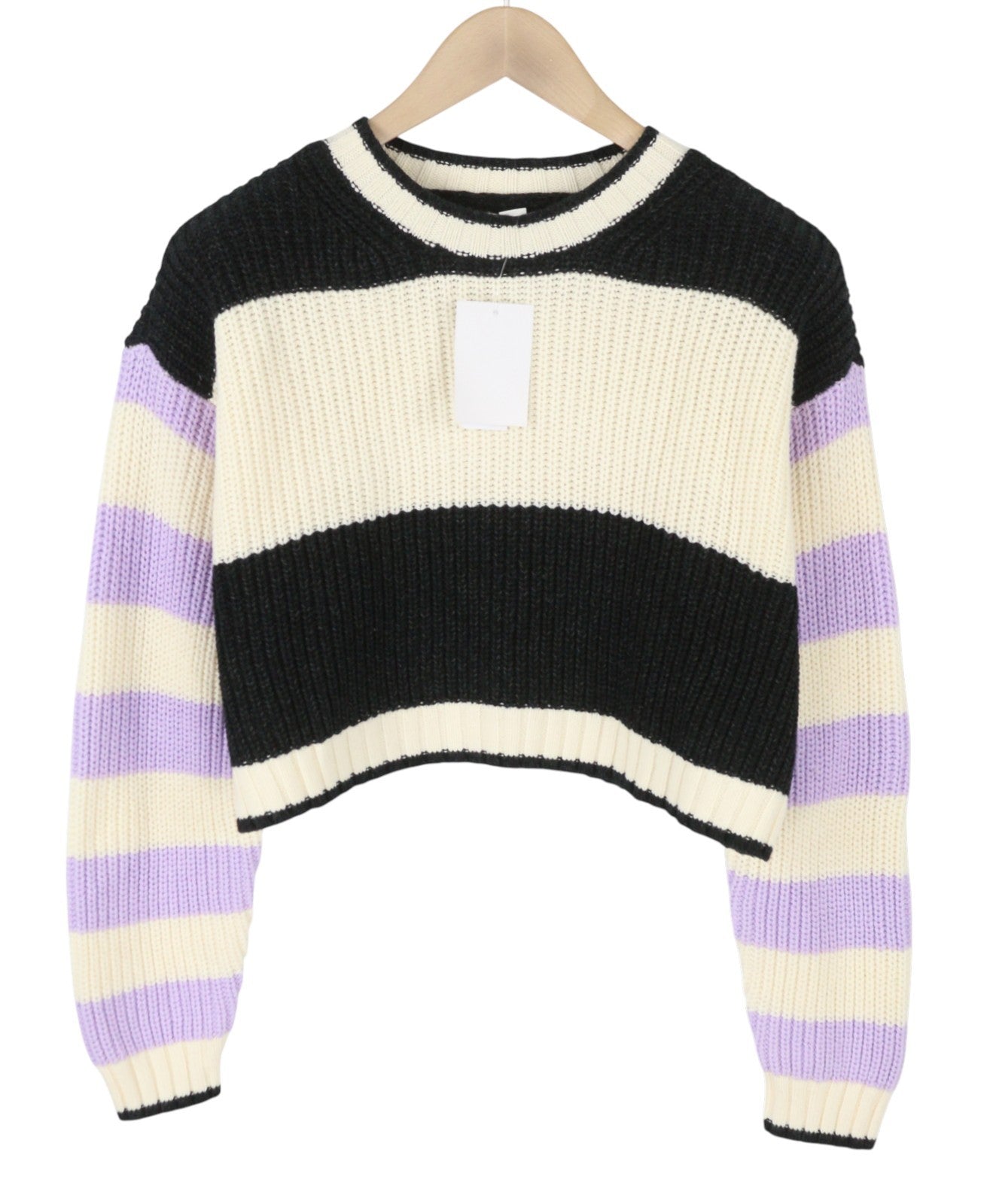 AMERICAN EAGLE OUTFITTERS Women Jumper S Cropped Oversized Crew Neck Knit