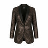 Brown Polyester Blazer