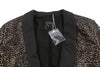 Brown Polyester Blazer