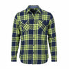 Blue Cotton Button-Up