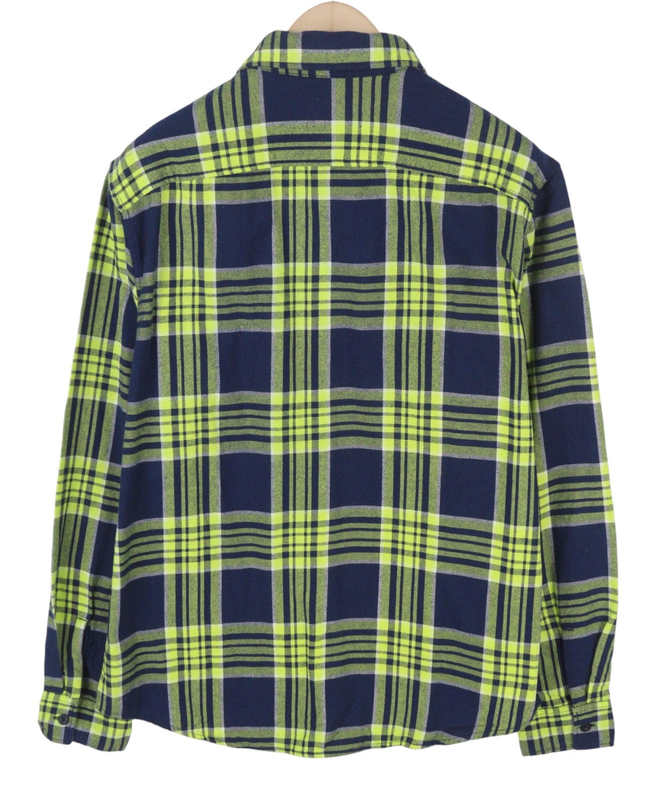 AMERICAN EAGLE OUTFITTERS Men Shirt L Plaid Flannel Button-Up Casual