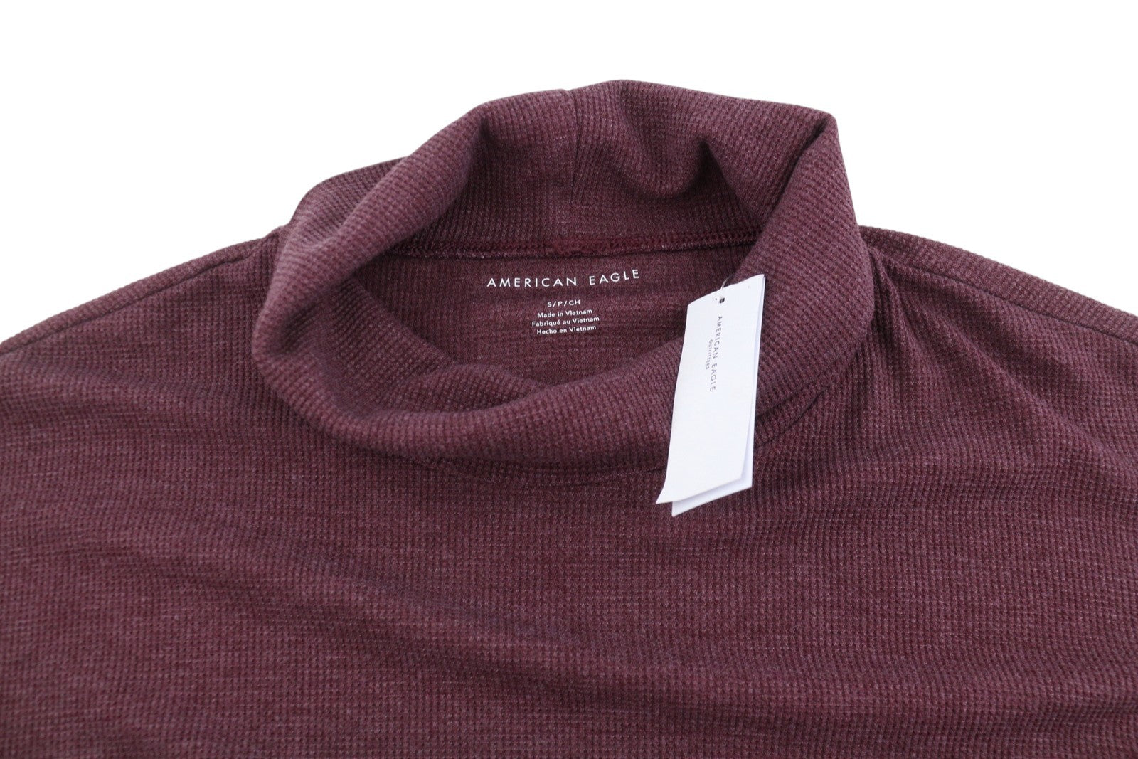 AMERICAN EAGLE OUTFITTERS Women Sweatshirt S Burgundy Cropped Oversized