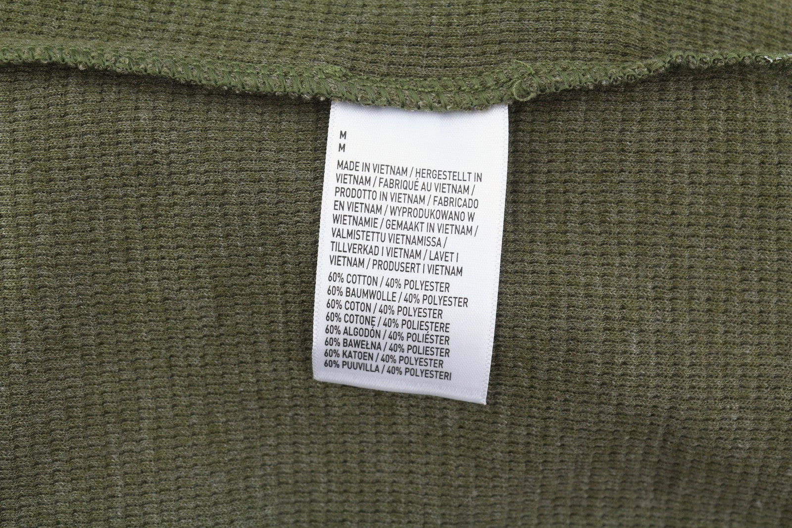 AMERICAN EAGLE OUTFITTERS Men Hoodie M Dark Green Khaki Half Button Sweat
