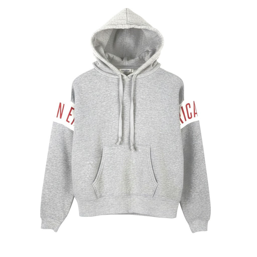 AMERICAN EAGLE OUTFITTERS Women Hoodie 2XS Grey Melange Kangaroo Pull On