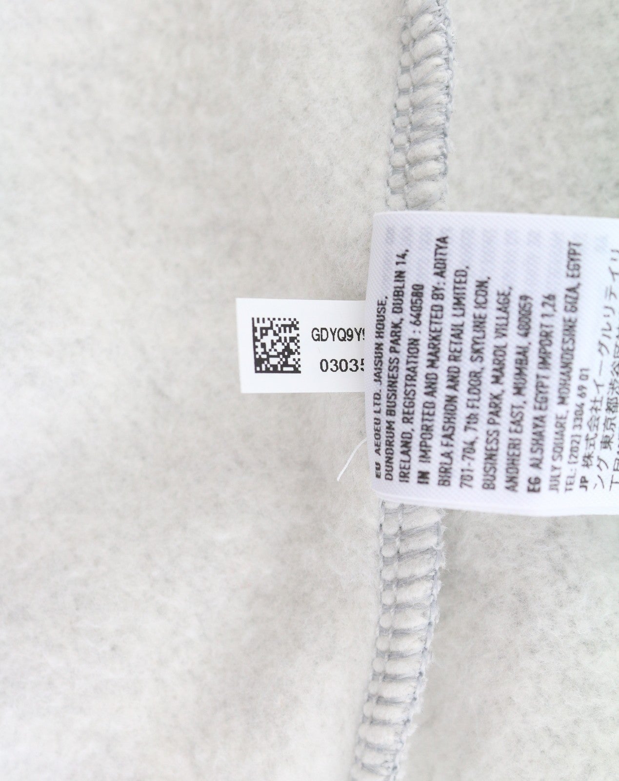 Grey Cotton Hoodie