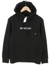 Black Cotton Hoodie