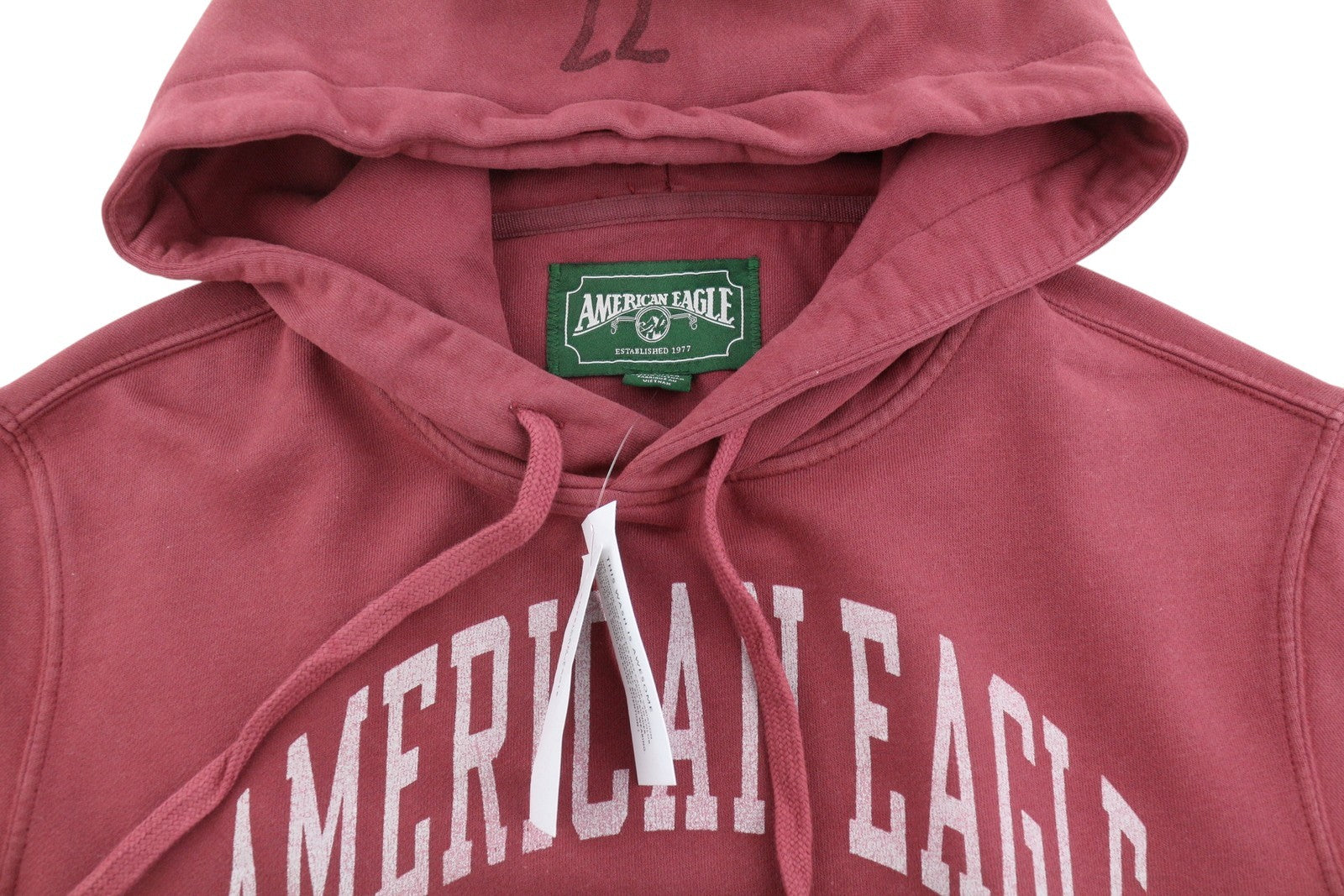 AMERICAN EAGLE OUTFITTERS Men Hoodie XS Red Kangaroo Pocket Pull On