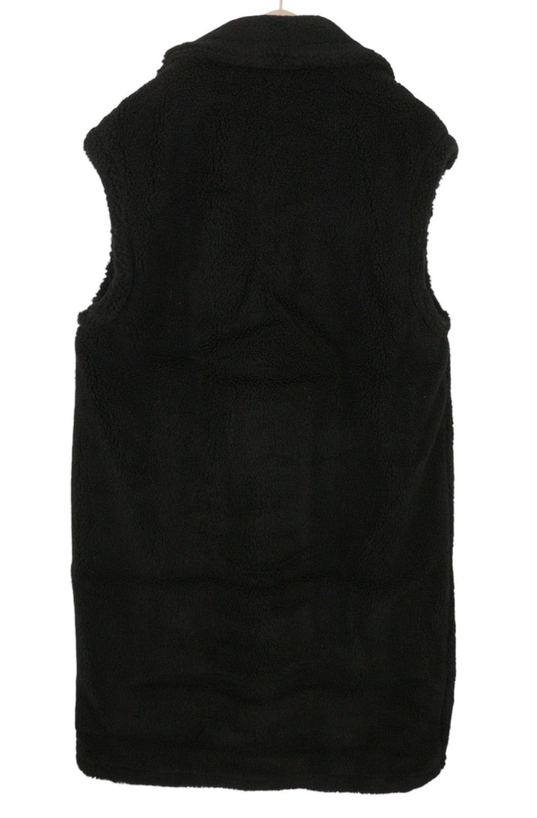 DESIGUAL Abrig Cameron Women Waistcoat M Black Fluffy Wool Blend Double