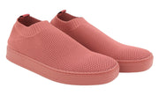 MAX&CO. Women Sneakers EU38 Brick Red Textured Slip-On Square Toe