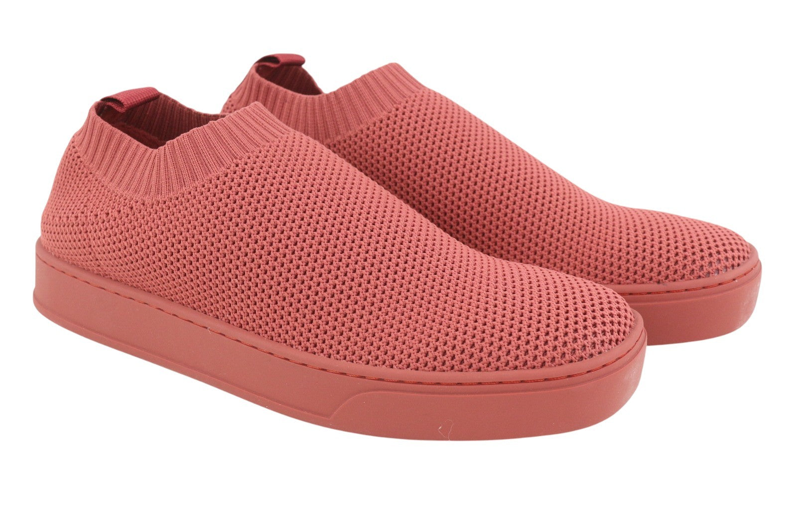 MAX&CO. Women Sneakers EU38 Brick Red Textured Slip Comfortable Square Toe