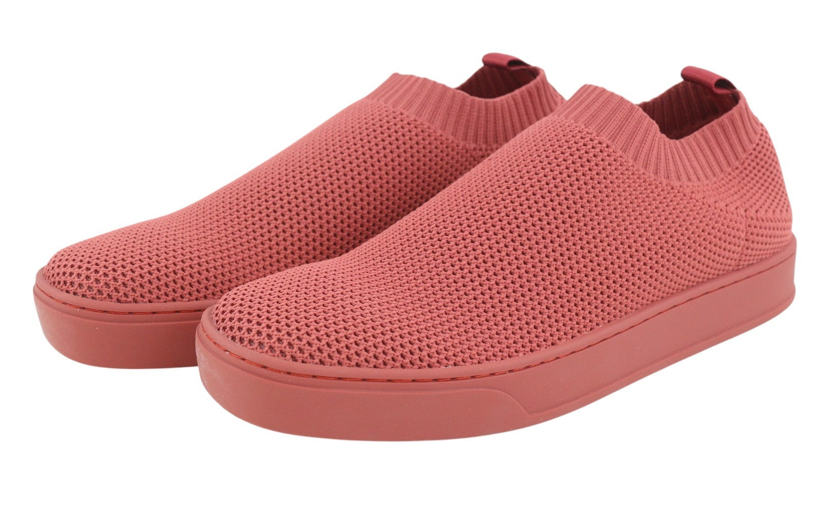 MAX&CO. Women Sneakers EU38 Brick Red Textured Slip Comfortable Square Toe