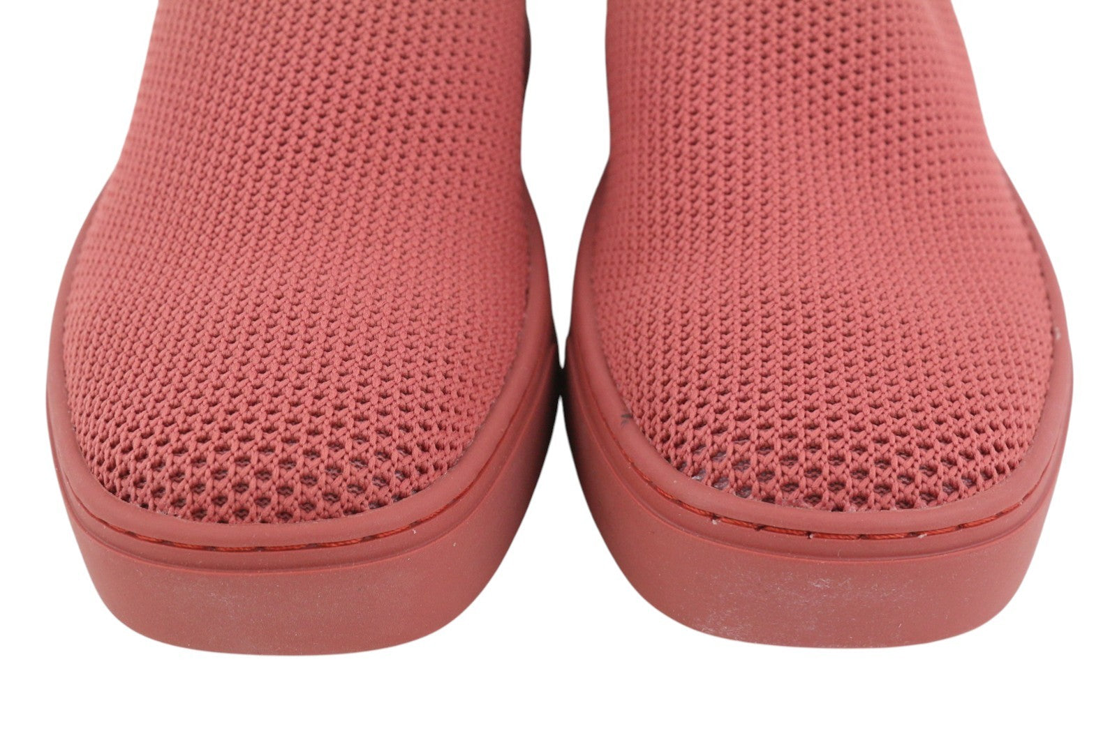 MAX&CO. Women Sneakers EU38 Brick Red Textured Slip Comfortable Square Toe