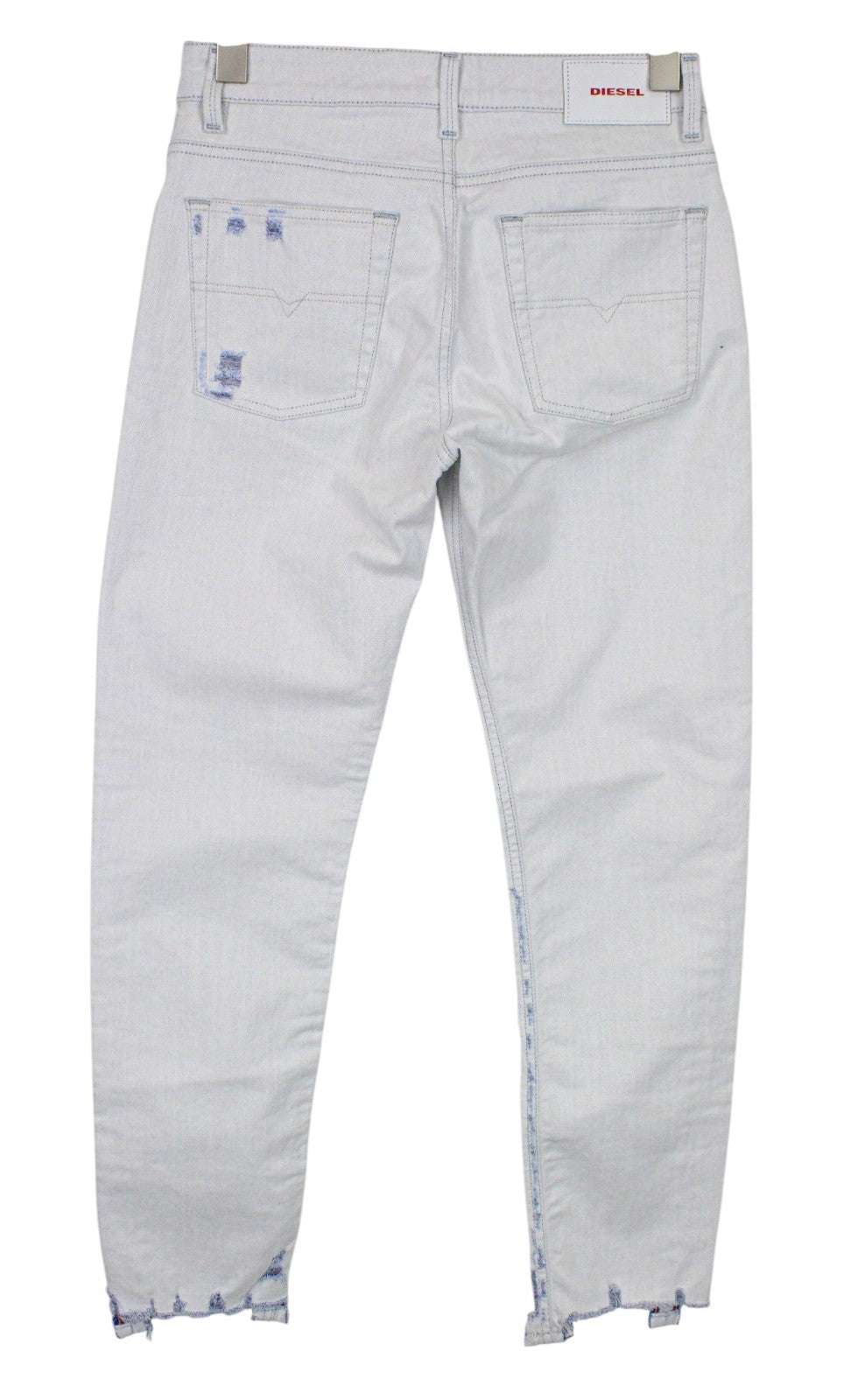 DIESEL Neekhol 003W7 Women Jeans W25/L32 Blue Stretch Regular Straight Distress