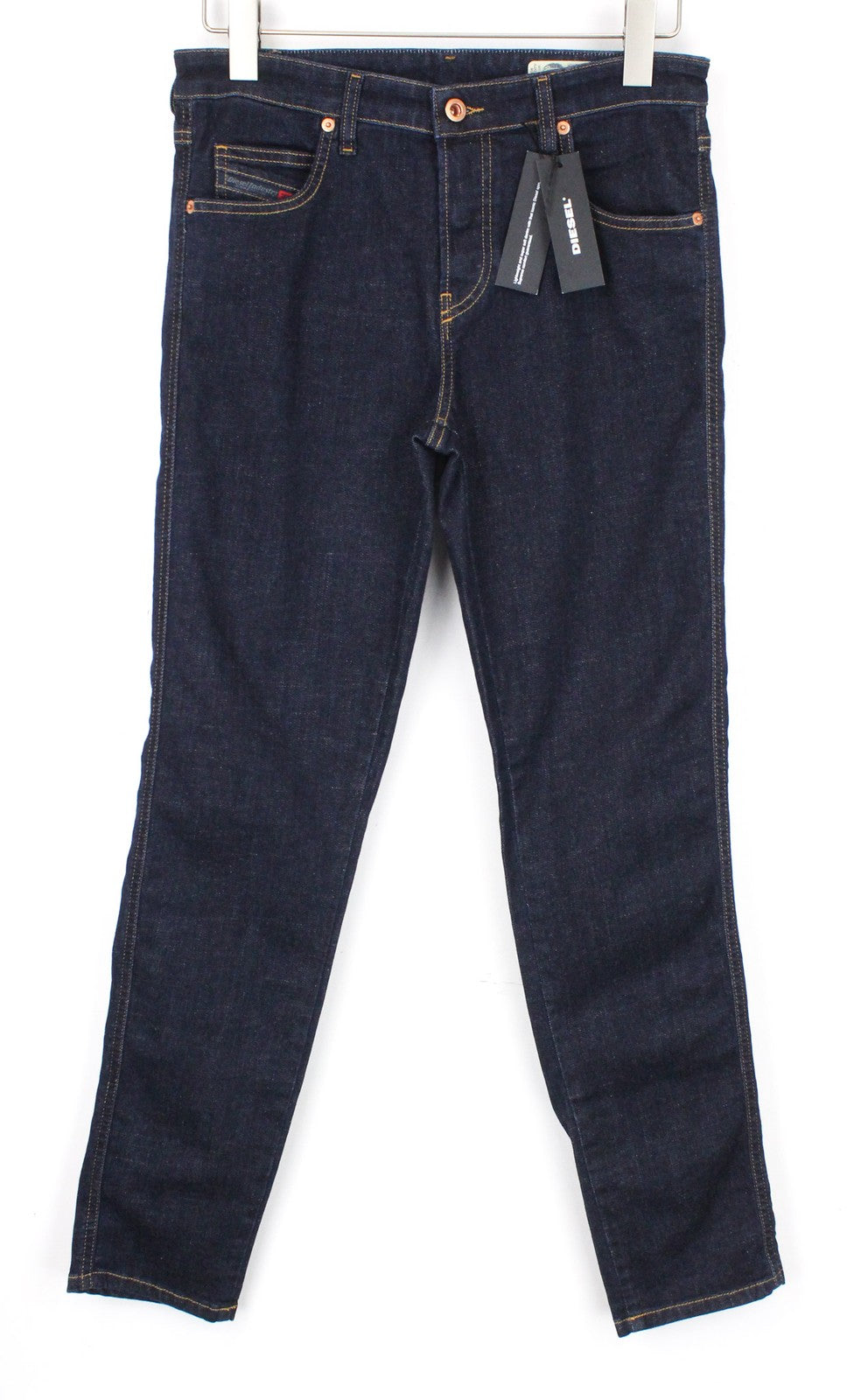 DIESEL Babhila 069CF Women Jeans W29/L34 Blue Stretch Slim Skinny Fit Buttoned