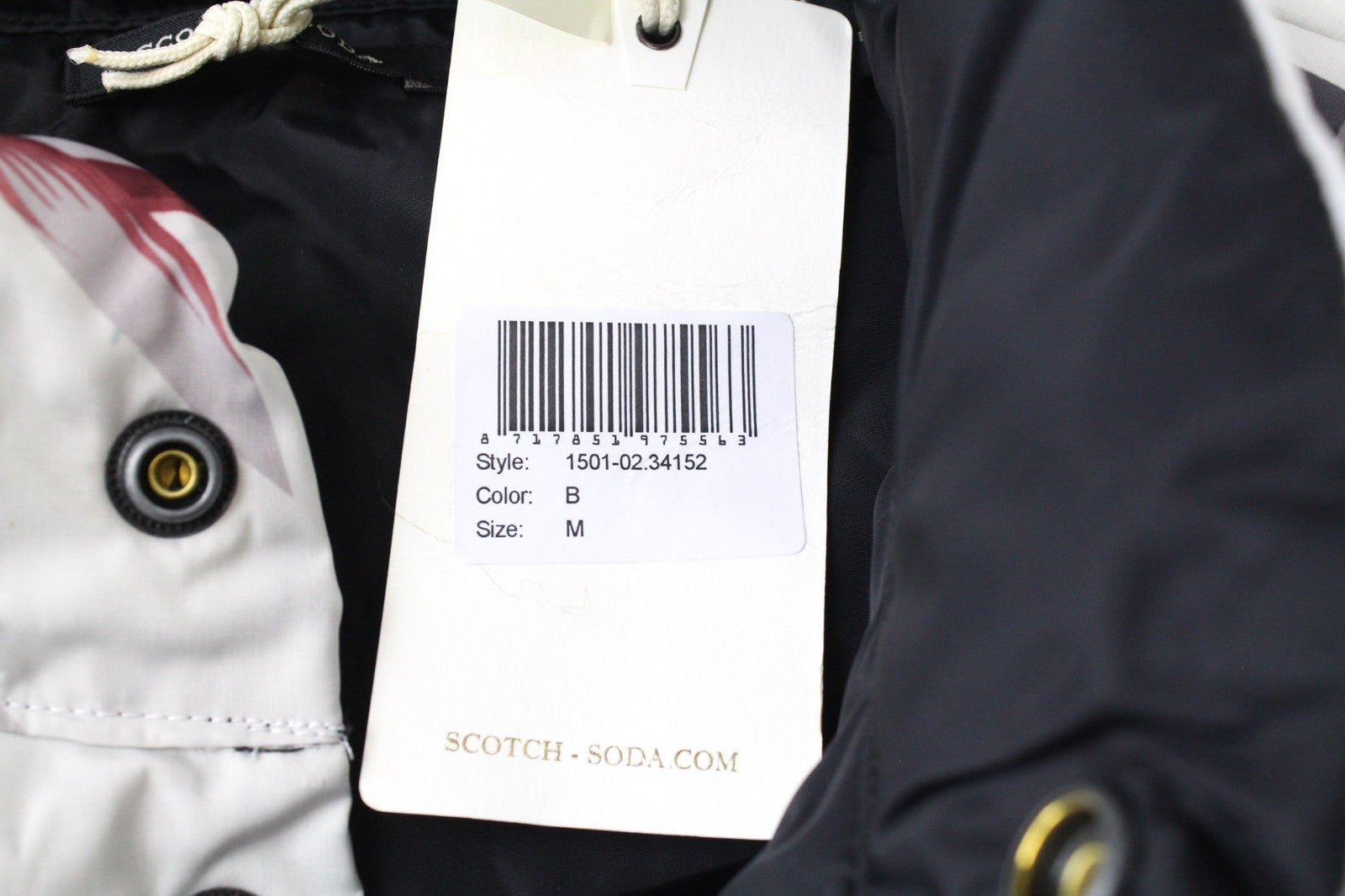 SCOTCH & SODA Men Vest M Off-White Reversible Leaf Print Buttoned High Neck