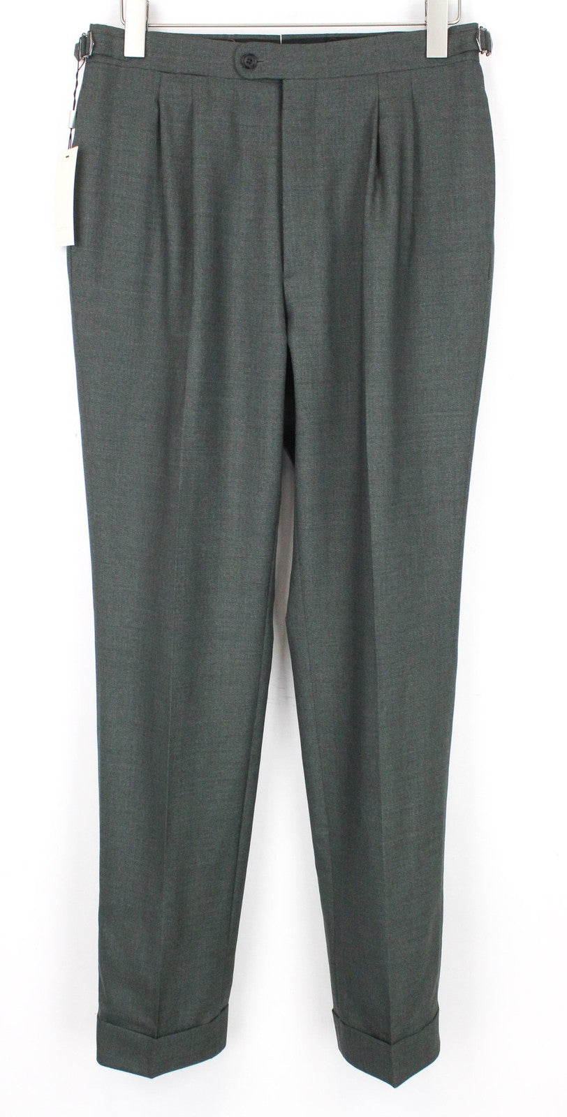 SUITSUPPLY La Spalla Men Suit UK42L Single-Breasted Green Pure Wool 2 Piece