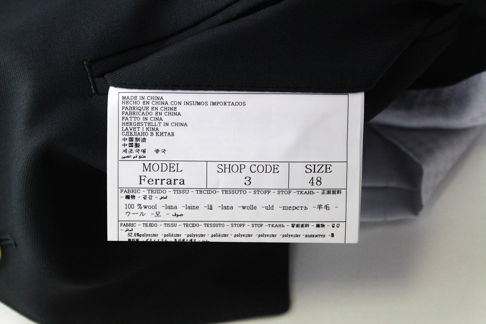 SUITSUPPLY La Spalla Men Suit UK38R Single-Breasted Green Pure Wool 3 Piece