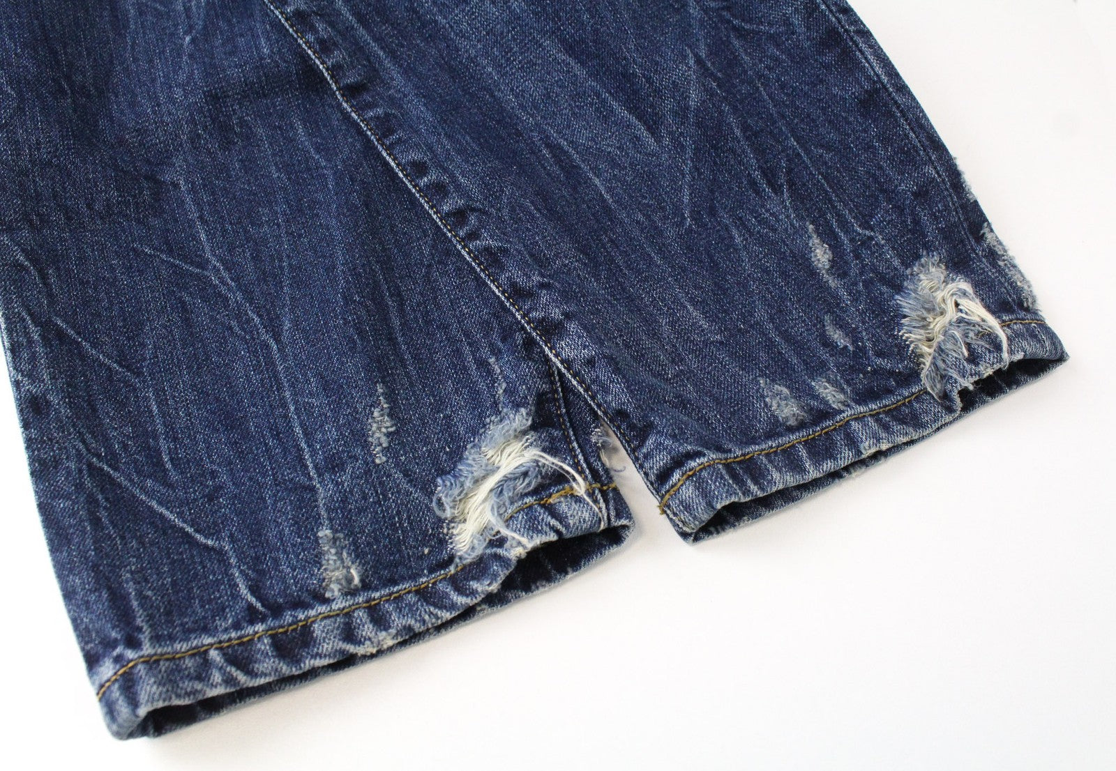 DIESEL Mharky 080AG Men Jeans W29/L30 Slim-Skinny Fit Distressed Blue Cotton