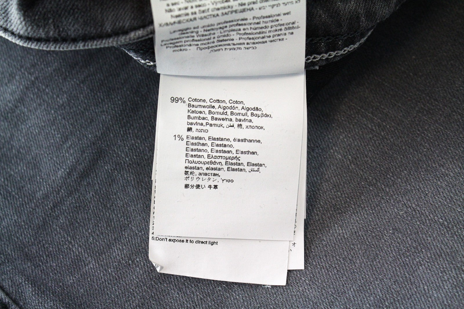 REPLAY Grover Men Jeans W30/L32 Selvedge Classic Mid Grey Stretch Straight Fit